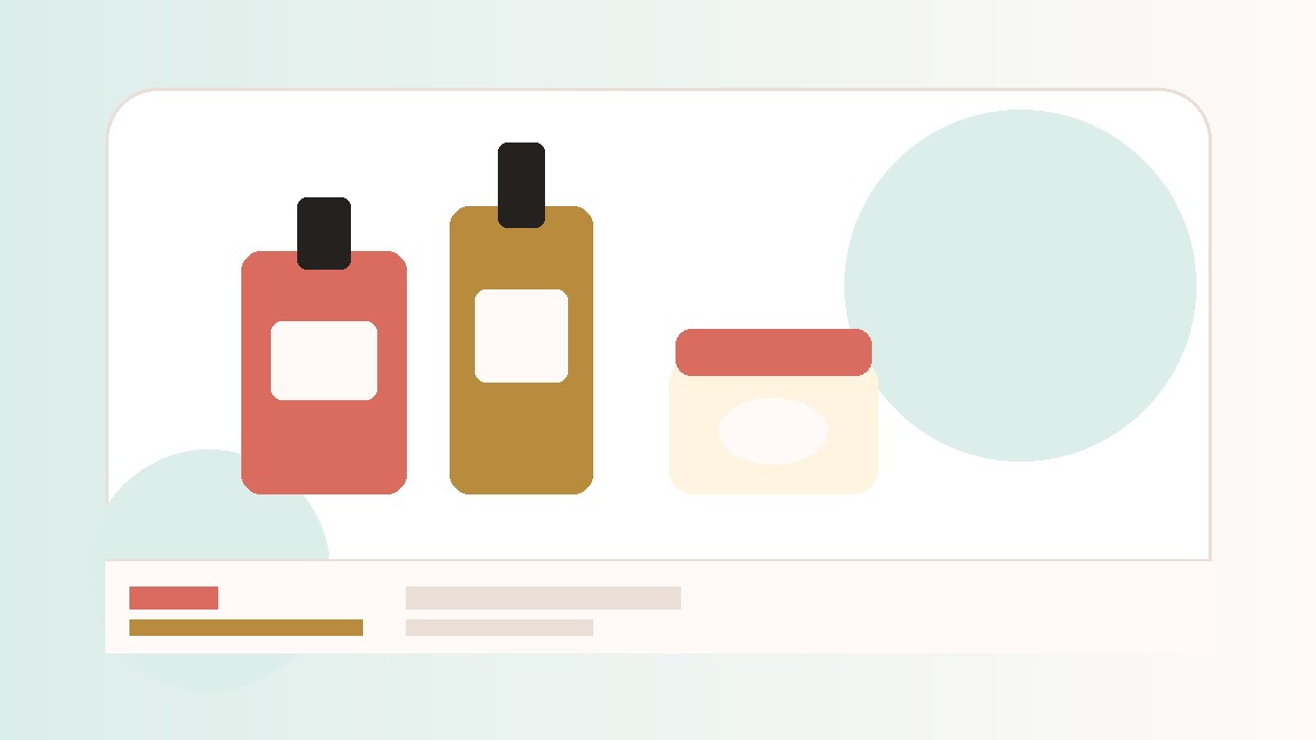 Trousse beauté avec les produits essentiels du quotidien.